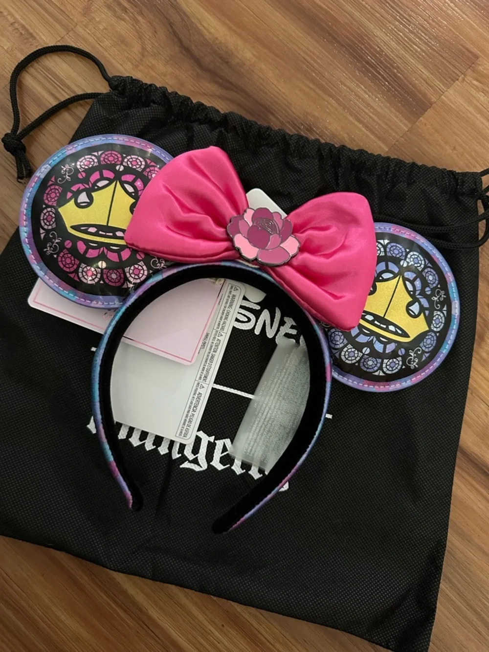 NWT Loungefly Disney Stained Glass Sleeping Beauty Aurora ears headband - Picture 2 of 4